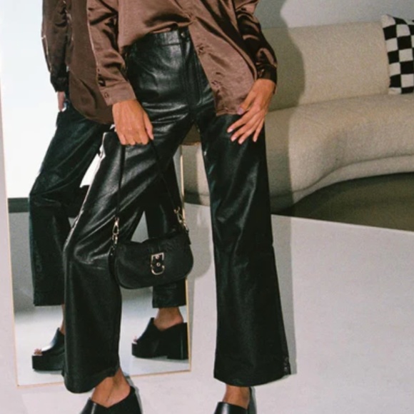 Princess Polly Pants & Jumpsuits Princess Polly Leather Pants